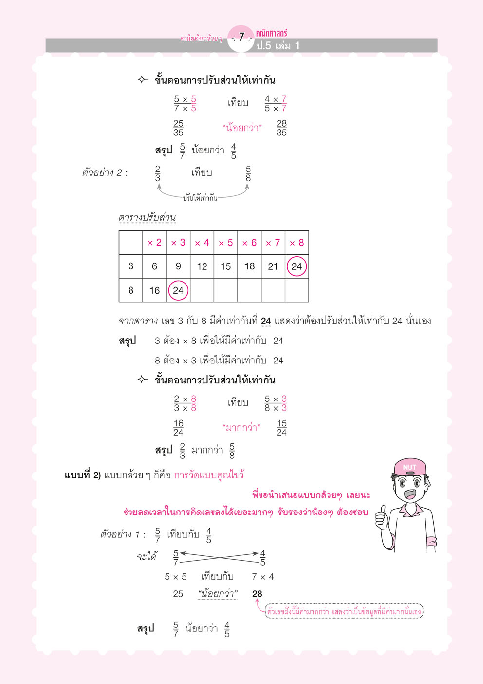 คณิตคิดกล้วยๆ คณิตศาสตร์ ป.5 เล่ม 1 (หลักสูตรใหม่) โดยพ.ศ.พัฒนา