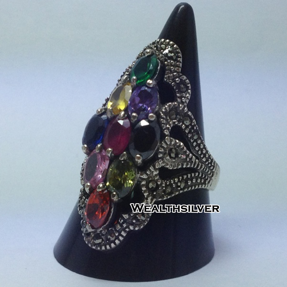 แหวนนพเก้า MaKee-Oval CZ