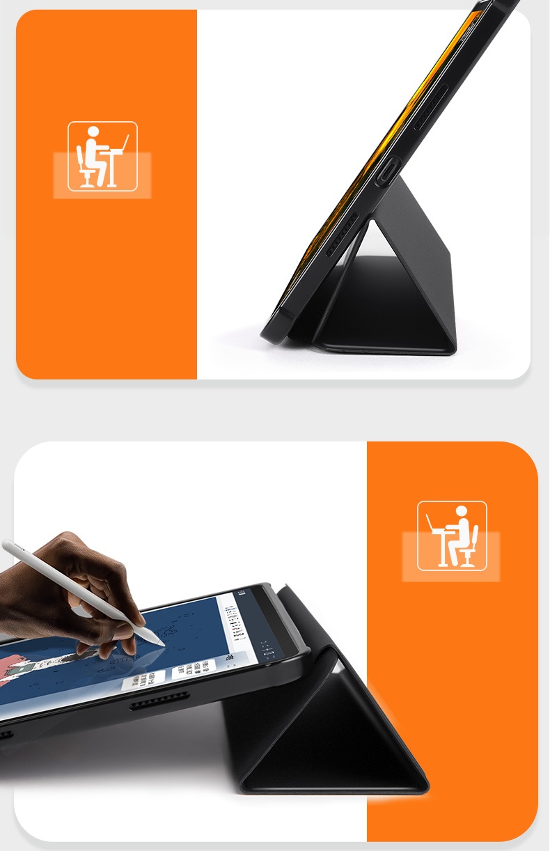 เคส Huawei MatePad 11.5 ด้านหลังอะคริลิคใส พร้อมฝาหน้าพับตั้งได้