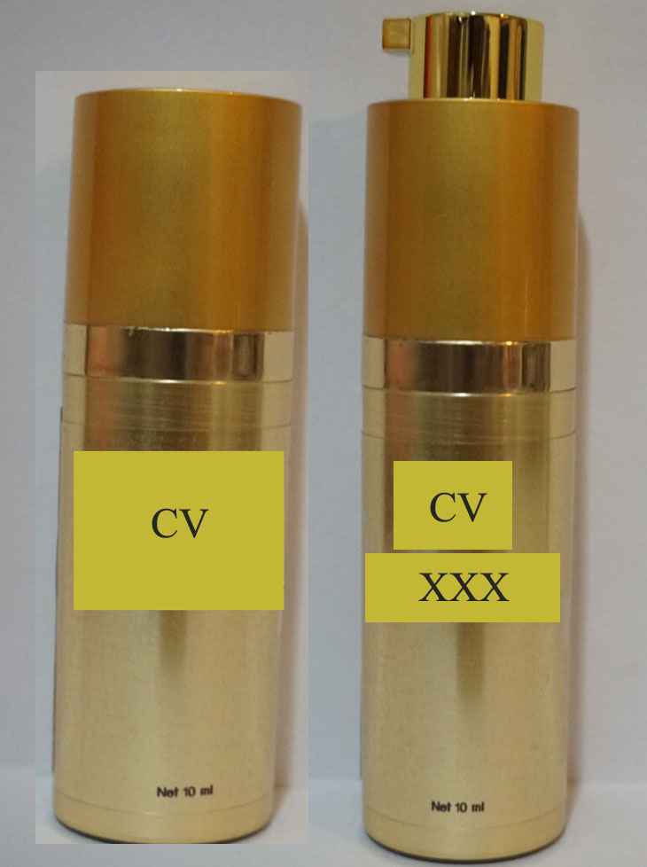 ขวดเซรั่มเปล่า ขวดปั้ม แบบล๊อค สีทองไฮโซ ขนาด 10 ml จำนวน 100 ขวด
