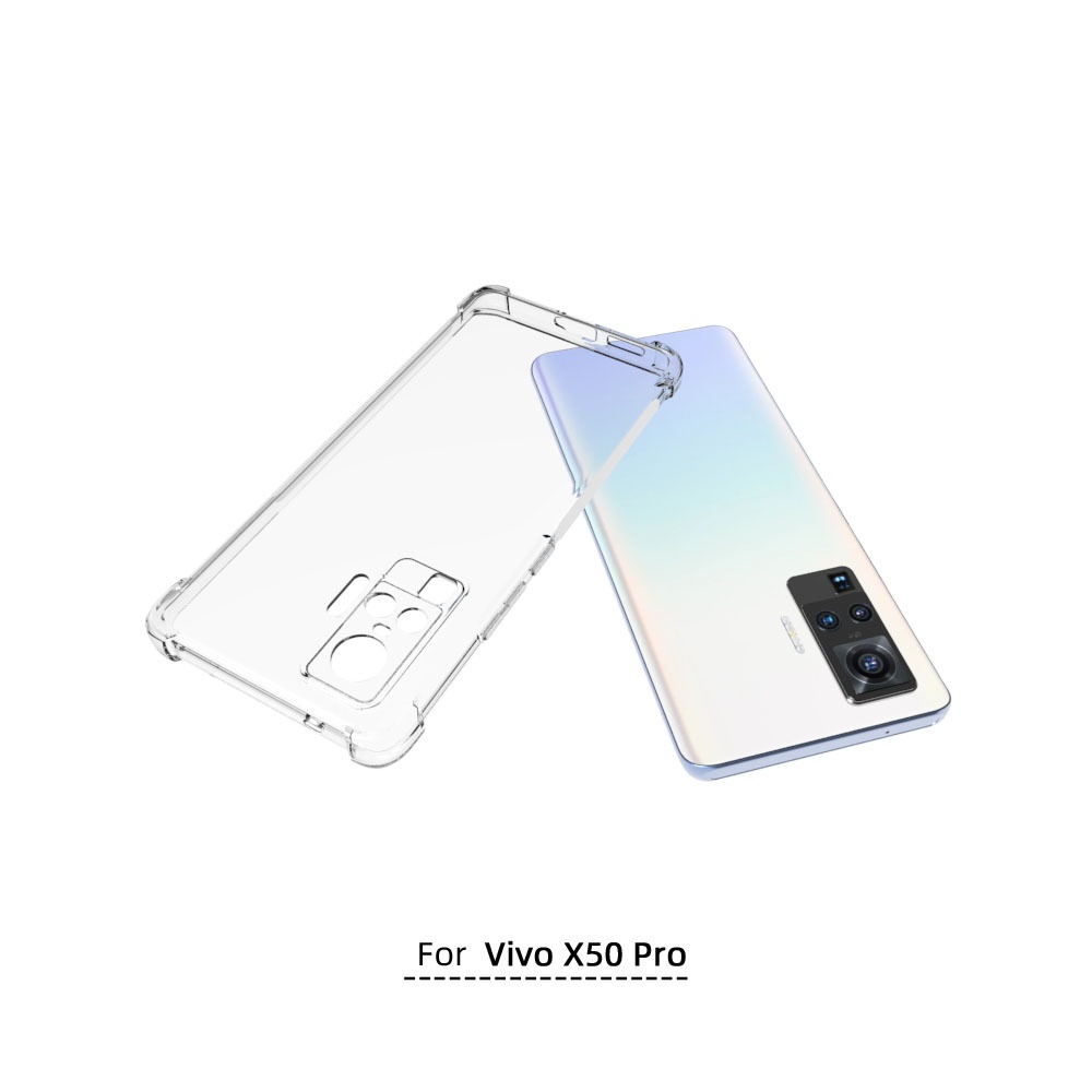 เคส Vivo X50 Pro ใสเสริมขอบและมุมกันกระแทก