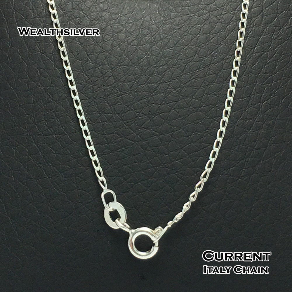 สร้อยเงินอิตาลีลาย Current 16"