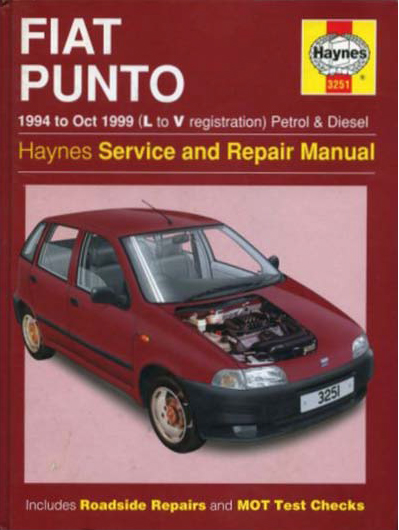 CD คู่มือซ่อม Wiring Diagram FIAT PUNTO Service and Repair Manual