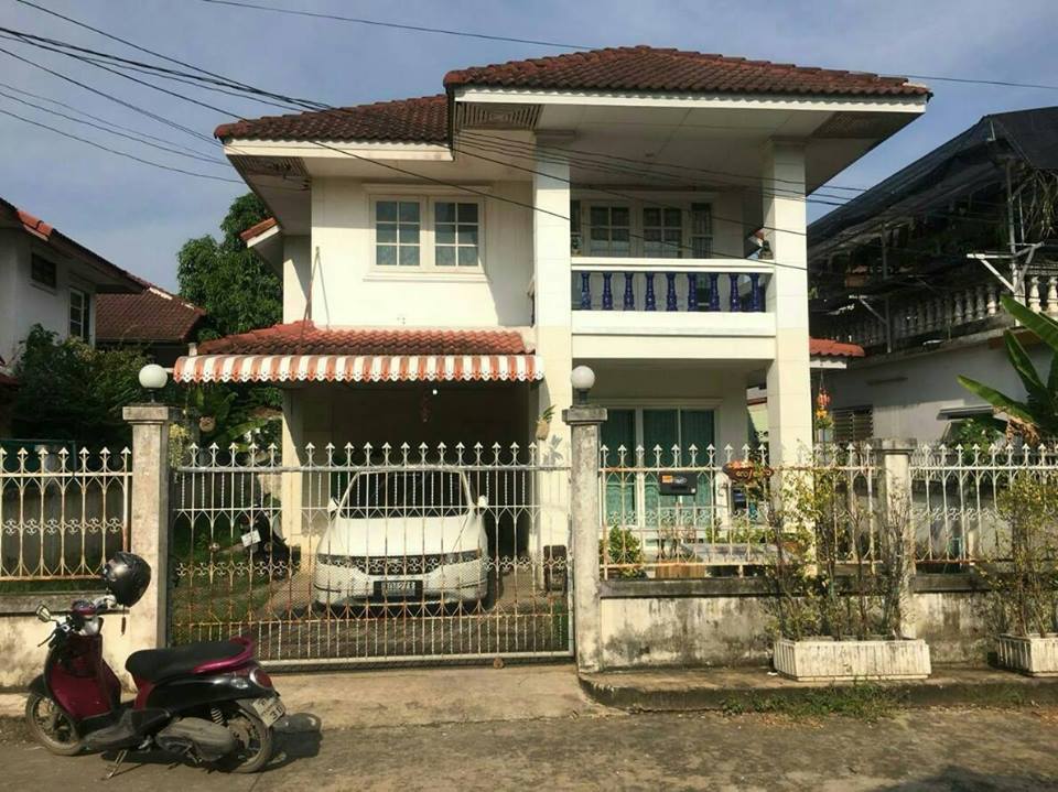 บ้านเดี่ยว 2 ชั้น 3 ห้องนอน 2 ห้องน้ำ พื้นที่ 54 ตารางวา หมู่บ้านแสงบัวทอง N16