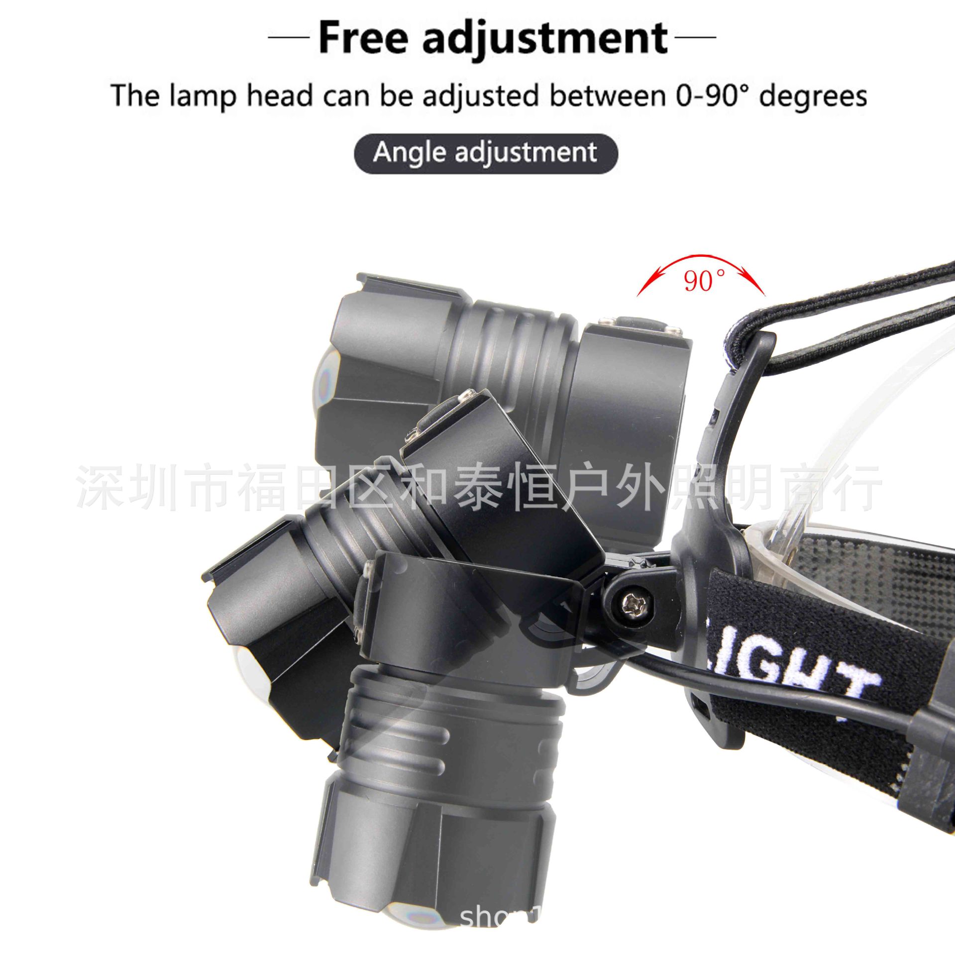 ไฟฉายคาดศีรษะแรงสูง แบบ 1 หลอดปรับขยายได้ LED XHP70.2 , JamieFire T130 แสงสีเหลือง ชุดแบตเตอรี่เกรดคุณภาพดี