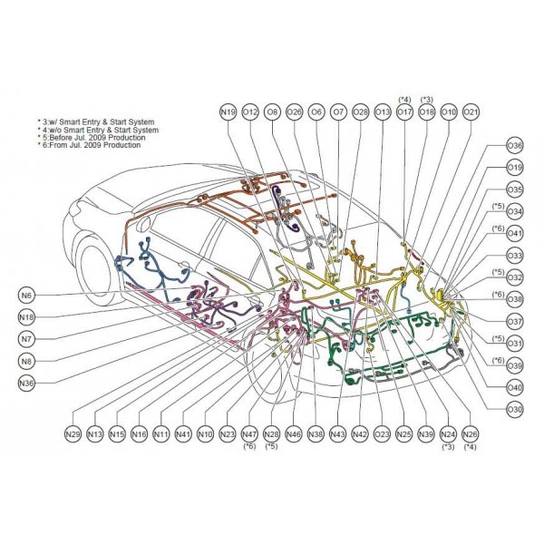 CD คู่มือซ่อม WIRING DIAGRAM TOYOTA CAMRY HYBRID ปี 2009 เครื่องยนต์ 2AZ-FXE, 1AZ-FE, 2AZ-FE , 2GR-FE