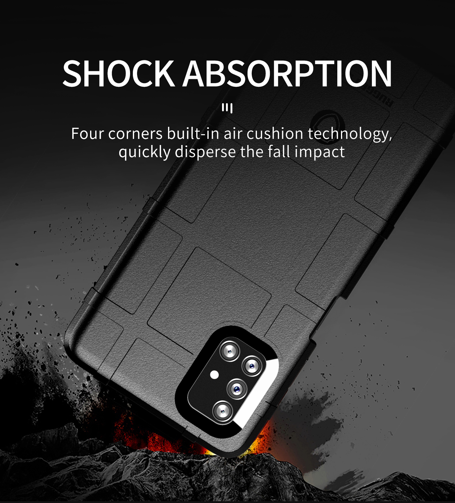 เคส Samsung Galaxy M51 กันกระแทกได้ Rugged Shield แบบหนา