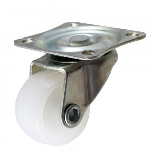 ล้อไนล่อนสำหรับ Smart Car White Nylon Universal Robot Wheels for Smart Car