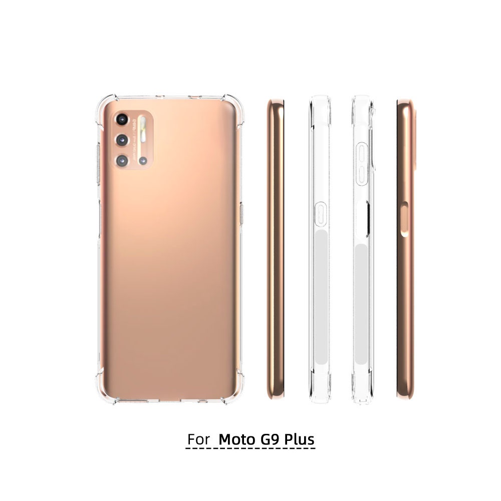 เคส Motorola Moto G9 Plus แบบ TPU ใสเสริมขอบและมุมกันกระแทกหนา 1.5 mm.
