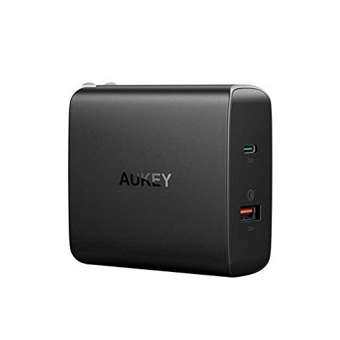 Adapter ที่ชาร์จ Aukey 2 Port USB C Wall Charger with Quick Charge 3.0 and Power Delivery 2.0 (30W)
