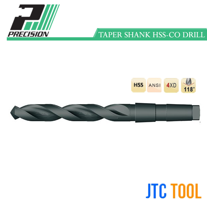 ดอกสว่านไฮสปีดเจาะเหล็กก้านเตเปอร์ - General Purpose Taper Shank, Metric No.209(S209) [Brand: Precision]