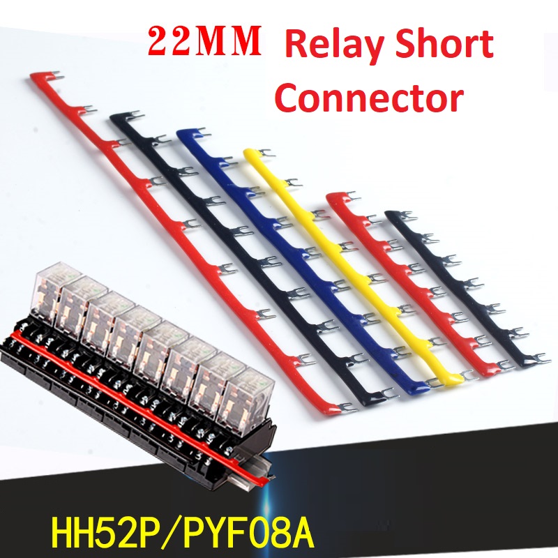จั้มเปอร์ เชื่อมต่อ สำหรับฐานรีเลย์ Short Bar Jumper For Relay Socket 10 ช่อง (สีแดง) HH52P/HH54P/HH62P/PYF08A/PYF14A/PTF08A/PTF14A