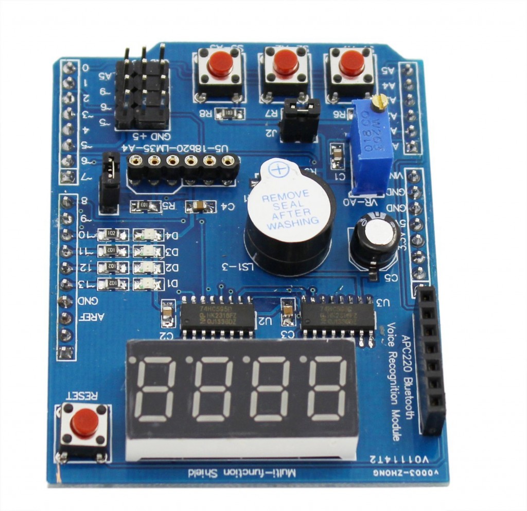 Arduino Multi-function Expansion Board (Basic Learning Kit) บอร์ดทดลอง Arduino Shield