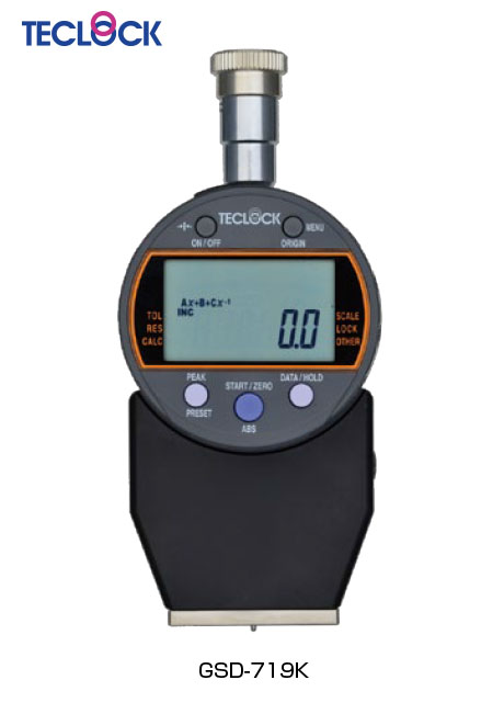 เกจวัดความแข็งยางแบบดิจิตอลชอร์เอ รุ่น GSD-719K - Digital Durometer Shore A No.GSD-719K [Brand: Teclock]