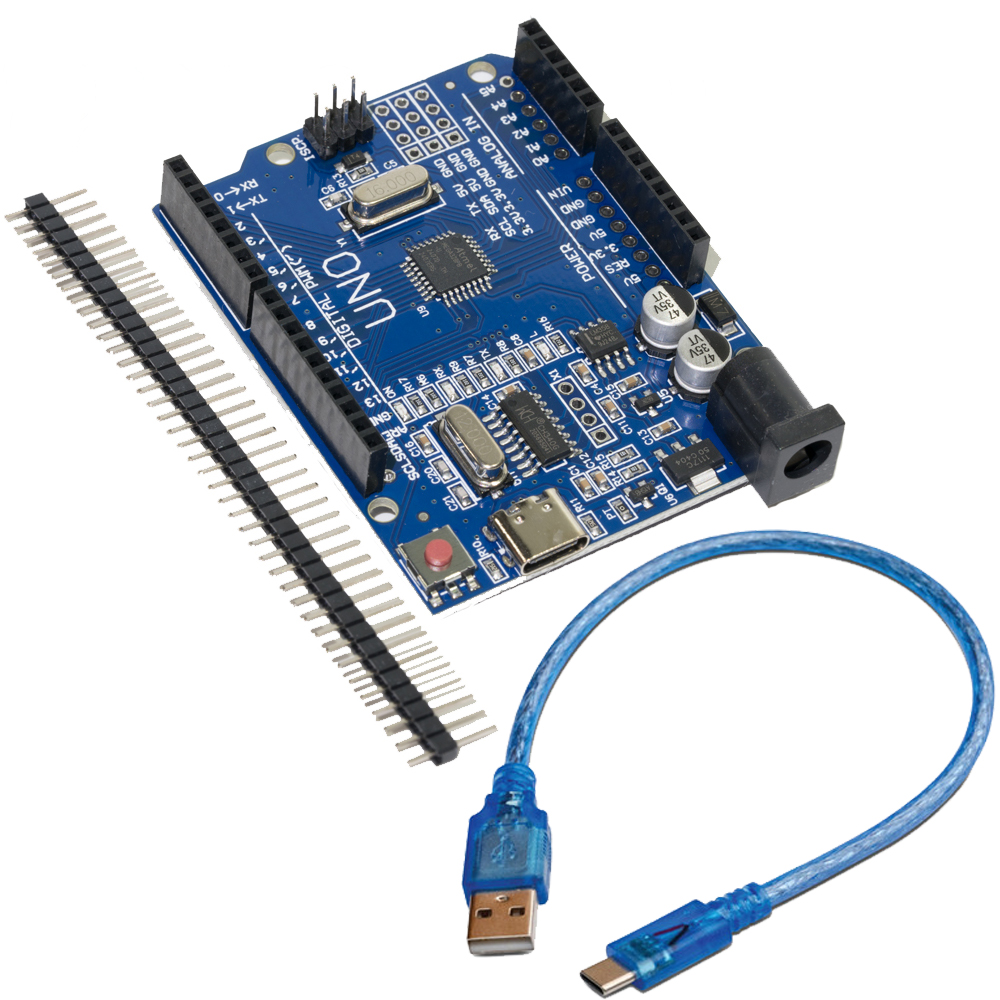 Arduino Uno R3 SMD หัวต่อแบบ USB Type-C เพิ่มพอร์ทขยาย