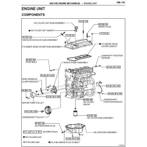 CD คู่มือซ่อม และ WIRING DIAGRAM TOYOTA CAMRY HYBRID เครื่องยนต์ 2AZ-FXE