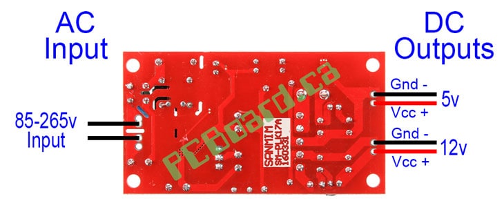 12V 5V Fully Isolated Switching Power Supply AC-DC Module 220V to 12V 5V