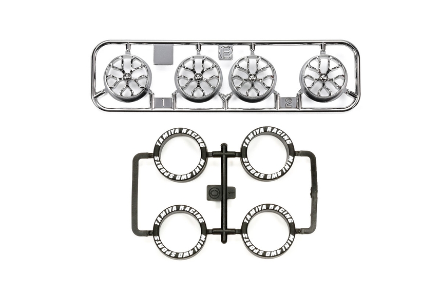 95526 Low-Profile Tire & Black Plated Wheel Set (Y Spoke)