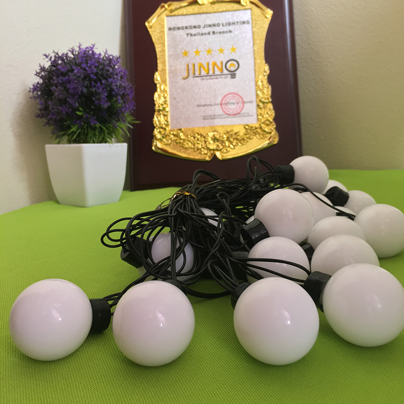 ส่งฟรี ไฟเชอรี่led ไฟปิงปองled 20 ลูก : ขนาด 5 ซม - สลับสี ไม่กระพริบ /Ping pong ball led 20 leds : 5 cm. size - RGB can not move