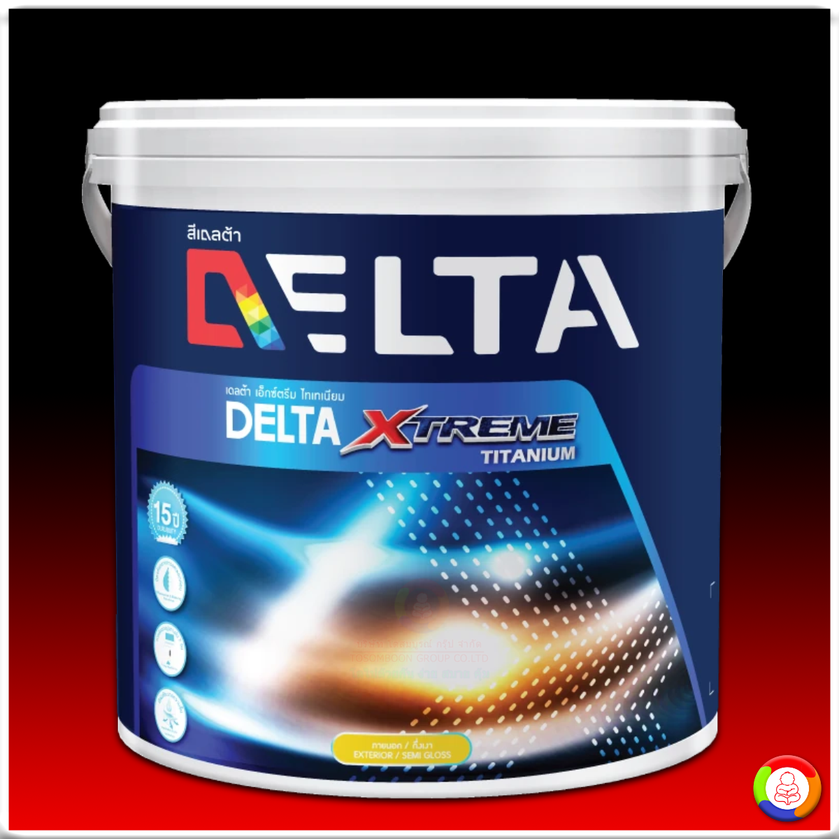 Delta Extreme Titanium for Exterior Semi-Gloss เดลต้า เอ็กซ์ตรีม ไทเทเนียม ชนิดกึ่งเงา สีทาภายนอก