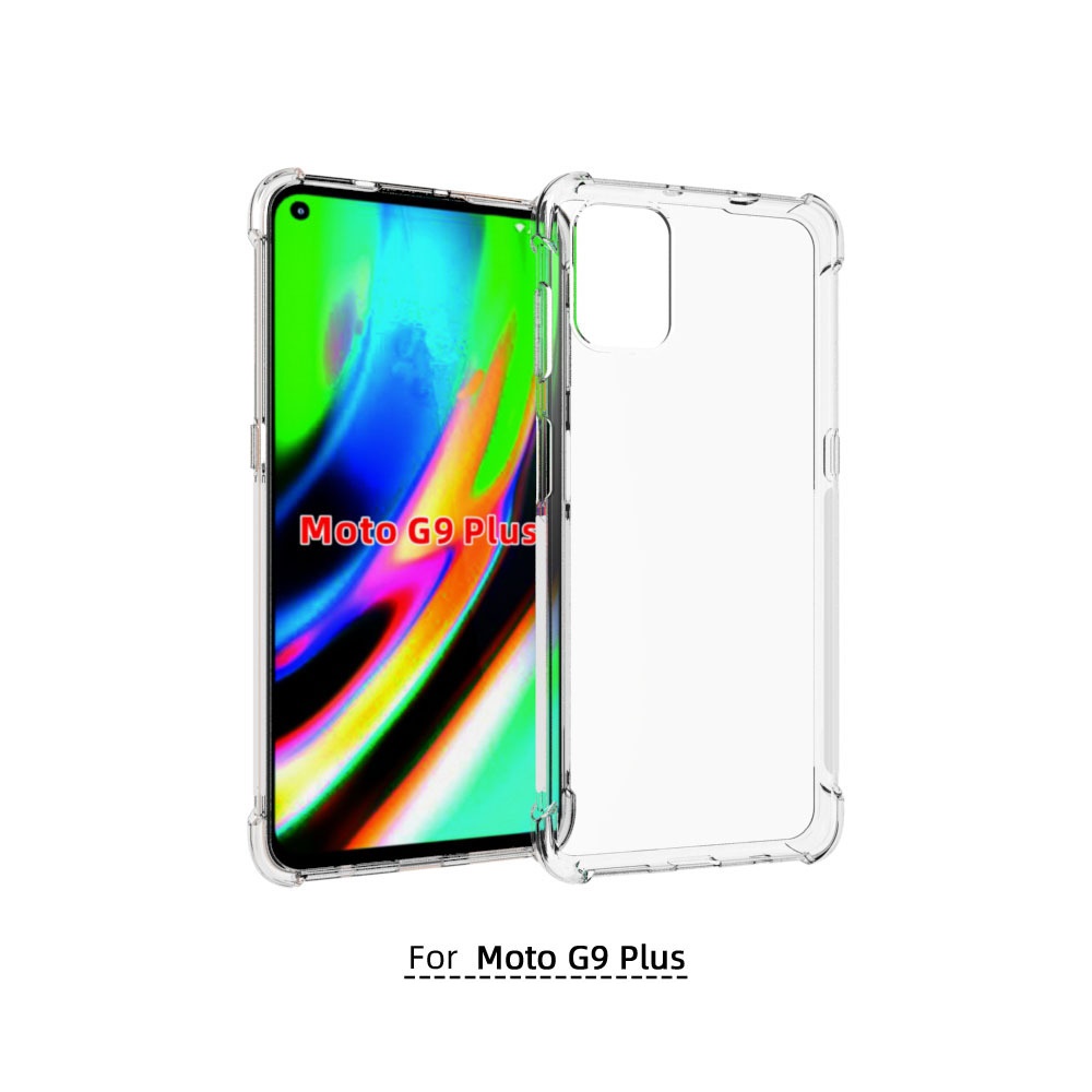 เคส Motorola Moto G9 Plus แบบ TPU ใสเสริมขอบและมุมกันกระแทกหนา 1.5 mm.