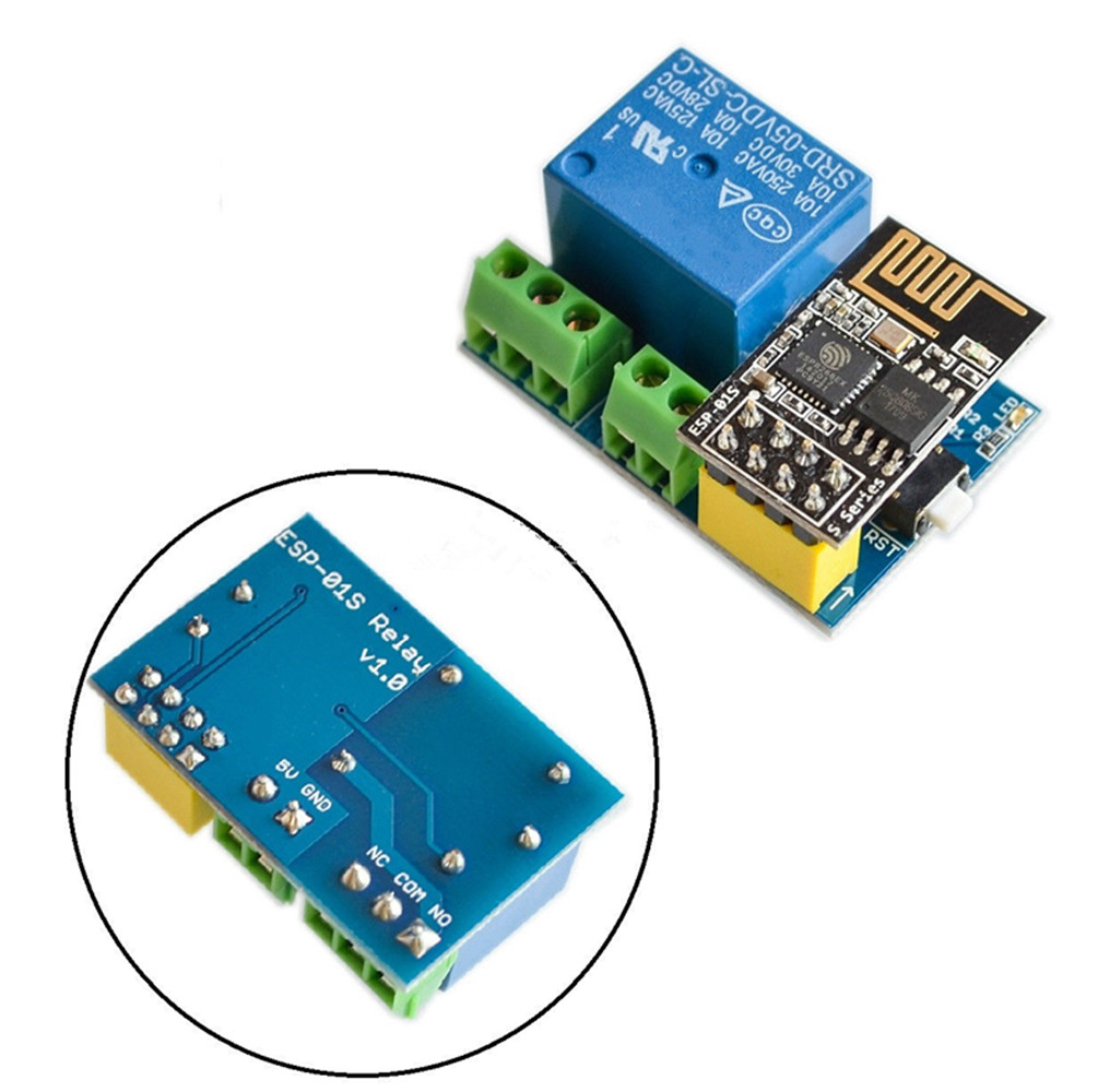 ESP8266 ESP-01/ESP-01S 5V Terminal Relay WiFi Smart Control Module