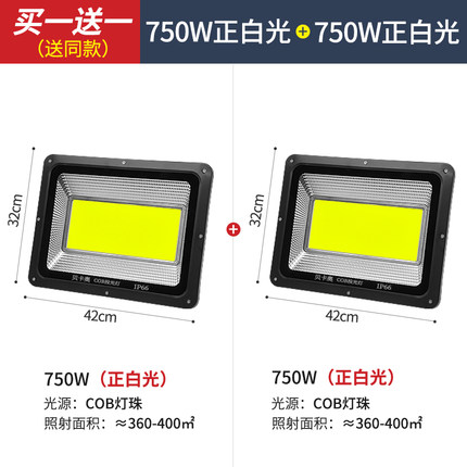 โคมไฟสนาม ขนาดแรงสูง หลอด COB ขนาด 750 Watt แบบแพคคู่ Bekao