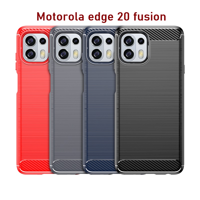 เคส Motorola edge 20 fusion ผลิตจาก TPU กันกระแทกได้ (VICKIE)