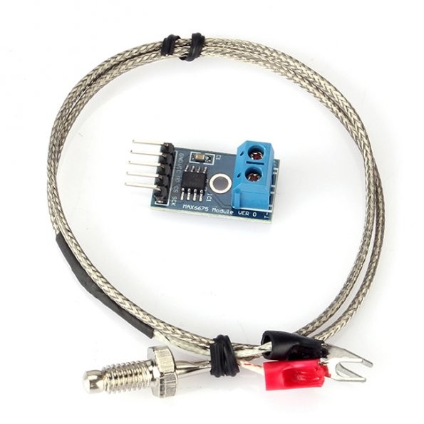 MAX6675 K-Type Thermocouple Module with Temperature Sensor Probe พร้อมสายวัดและ Jumper
