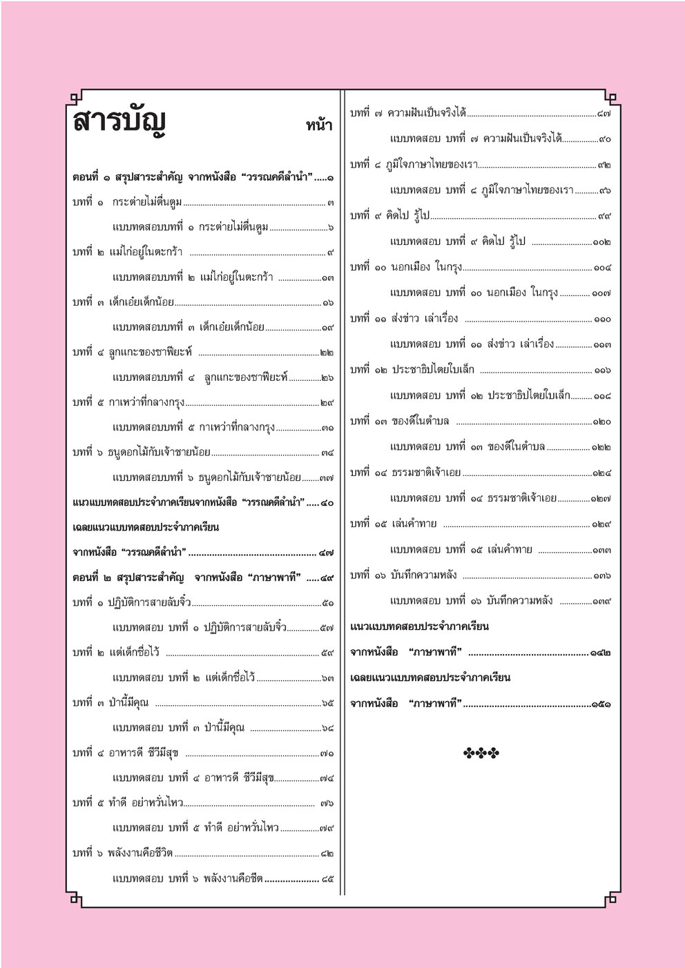 สรุป เฉลย เก็ง ภาษาไทย ป.3 โดย พ.ศ.พัฒนา