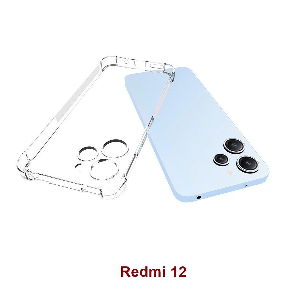เคส Redmi 12 ใสอ่อน ผลิตจาก TPU หนา 1.5 มิลลิเมตร เสริมขอบและมุมกันกระแทก