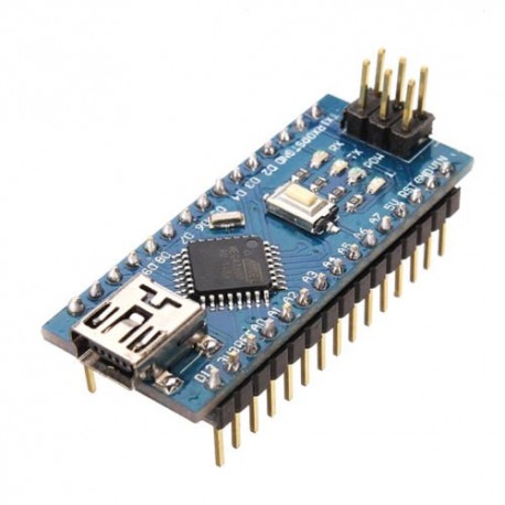Arduino Nano 3.0 + ก้างปลาบัดกรีแล้ว + USB Cable Arduino Nano 3.0 + ก้างปลาบัดกรีแล้ว + USB Cable