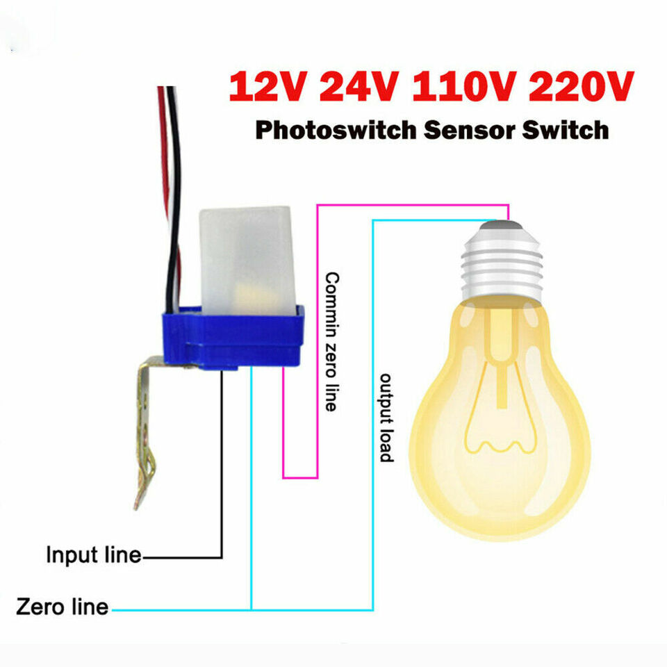 AS-10 Automatic Light Sensor Switch 10A โฟโต้สวิตช์ สวิตช์แสง 220V