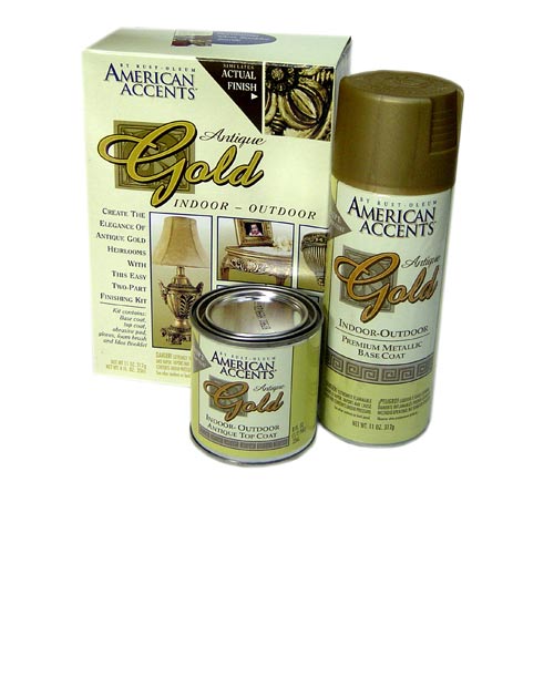 Rust-Oleum American Accents Antique Gold Spray Kit สีทองโบราณ ไดโน