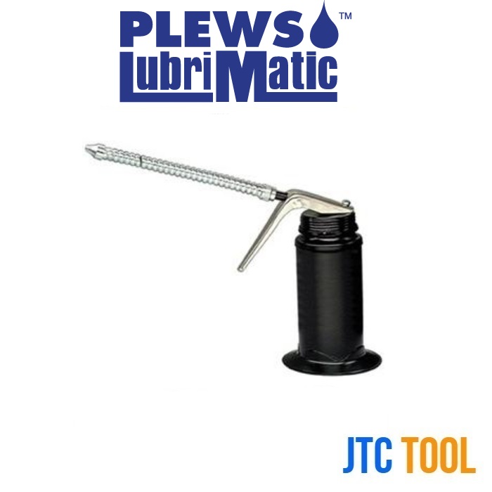 กาหยอดน้ำมันก้านงอขนาด 180CCพร้อมฐานวาง - Pistol Oiler Flex Spout with Base Holder Epoxy Finish No.50-516 [Brand: Plew Lubrimatic]