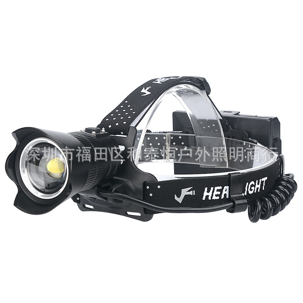 ไฟฉายคาดศีรษะแรงสูง แบบ 1 หลอดปรับขยายได้ LED P99 9 Core , JamieFire T138 แสงขาว ชุดแบตเตอรี่คุณภาพสูง พร้อมกล่องใส่และหูหิ้ว