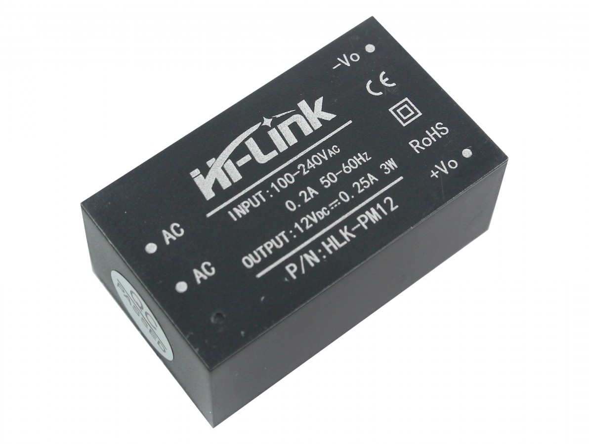 Hi-Link HLK-PM12 Switching Power Supply กล่องแปลงไฟ แบบบัดกรี AC 220V to DC 12V