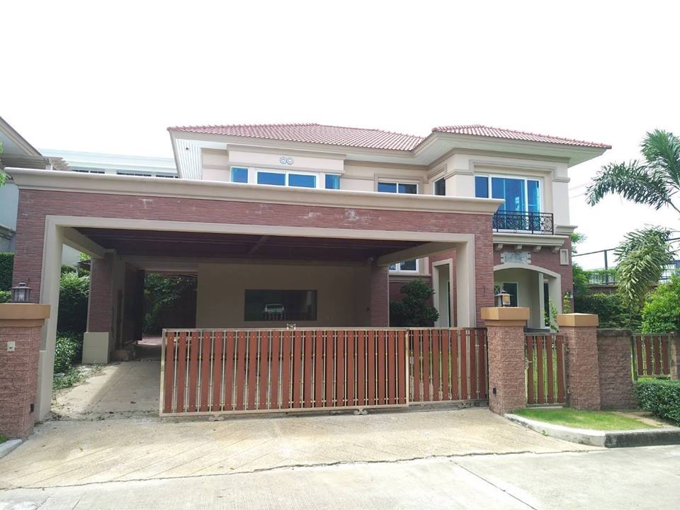 บ้านเดี่ยว 2 ชั้น พื้นที่ : 1 งาน 46.1 ตรว. หมู่บ้านลัดดารมย์ เลขที่ 22/70 ตำบลอ้อมเกร็ด อำเภอปากเกร็ด จังหวัดนนทบุรี ระหัสก.2206