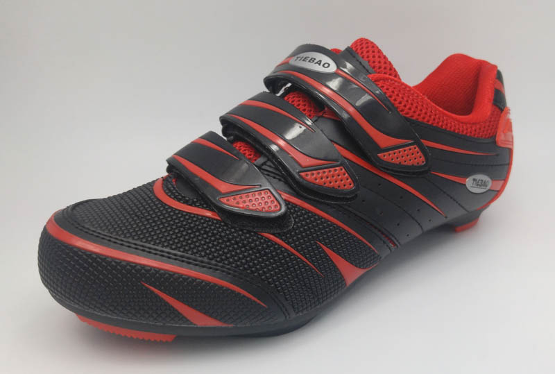 รองเท้าจักรยาน Tiebao สีดำ-แดง