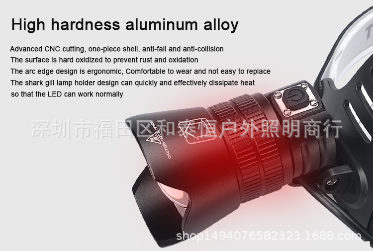 ไฟฉายคาดศีรษะแรงสูง แบบ 1 หลอดปรับขยายได้ LED P99 9 Core , JamieFire T138 แสงขาว ชุดแบตเตอรี่คุณภาพสูง พร้อมกล่องใส่และหูหิ้ว