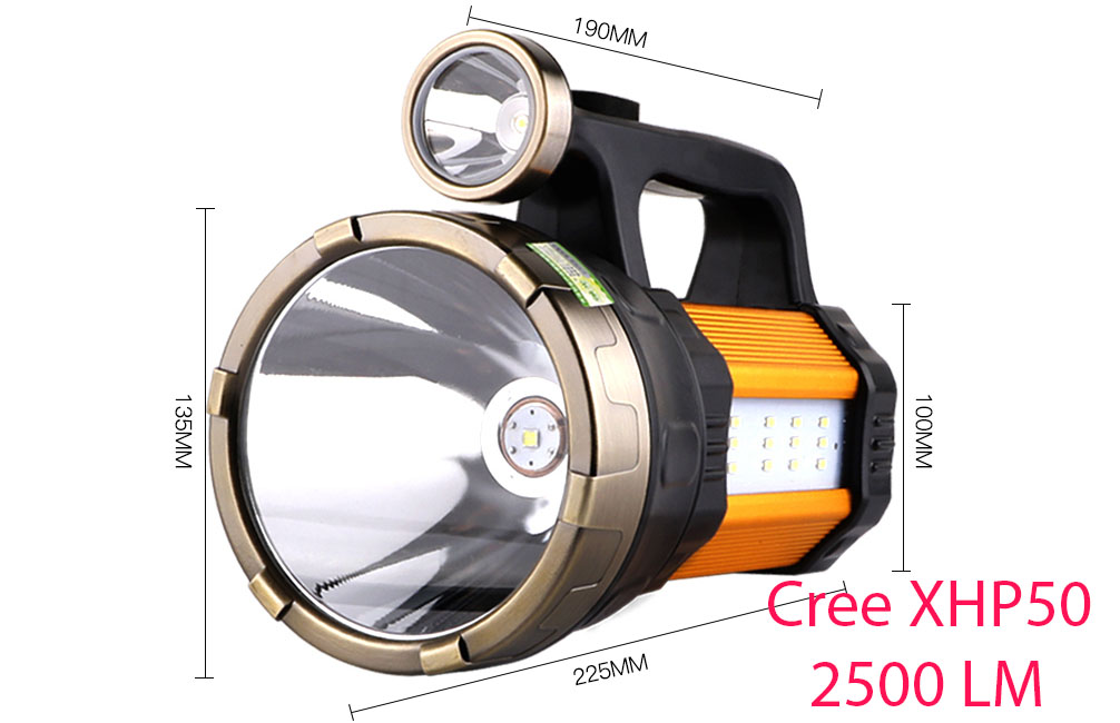 ไฟฉายส่องไกลแรงสูงขนาดใหญ่ John Light รุ่น HG-1822 XHP 50