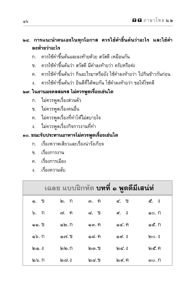 mini ภาษาไทย ม.2 วรรณคดีวิจักษ์ และวิวิธภาษา
