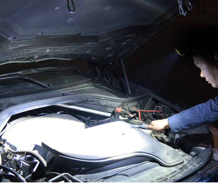 ไฟฉายคาดหัวแรงสูง หลอด LED และ หลอด COB แบบ 5 หลอด