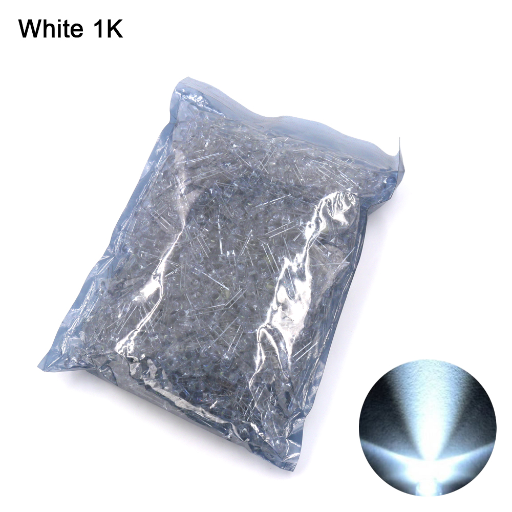 หลอด LED Super Bright 5mm ถุงละ 1000 ตัว