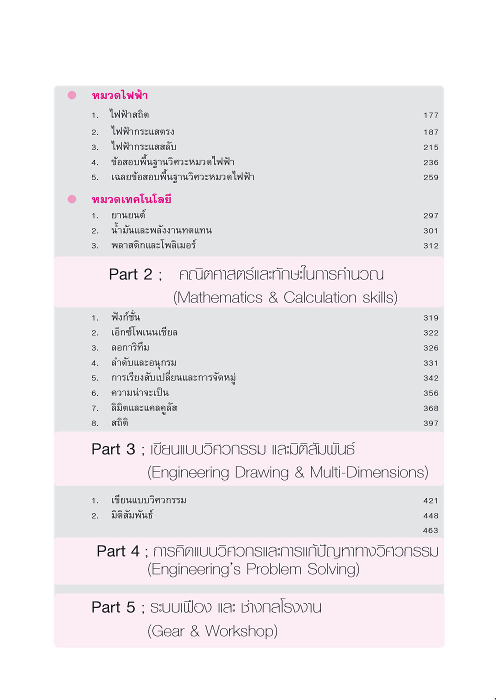 ชุด ติว PAT3 ความถนัดทางวิศวกรรมศาสตร์ (2 เล่ม) (ใช้เตรียมสอบ TPAT3 ได้)