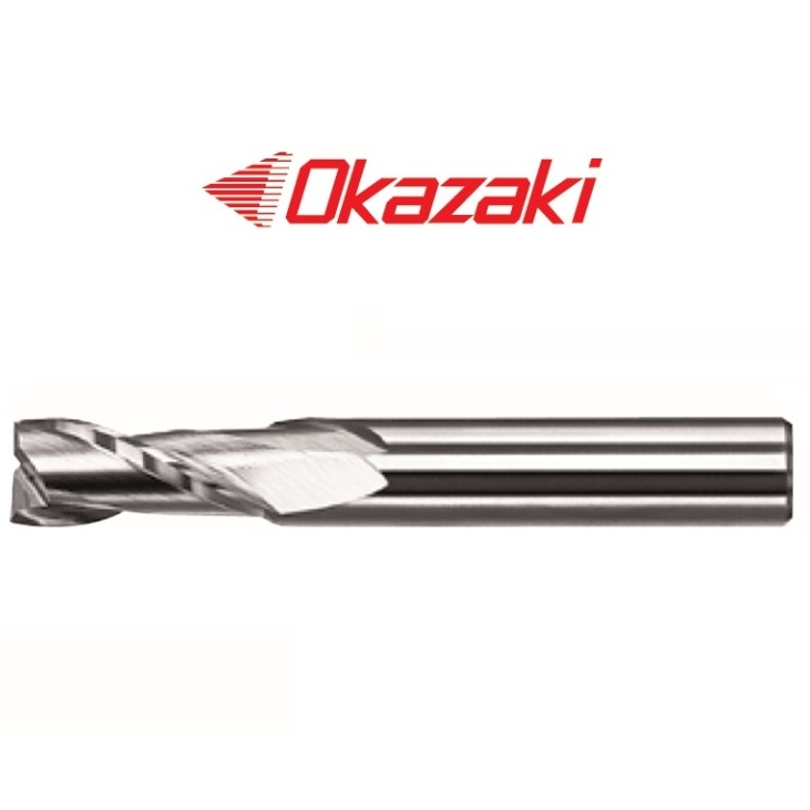 ดอกเอ็นมิลคาร์ไบด์2ฟันไม่เคลือบ(ไซต์4.1-8.0) - Non Coated Solid Carbide Square Endmills 2 Flutes SED2 Series [Brand: Okazaki]