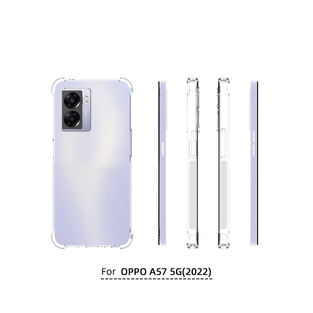 เคส OPPO A57 5G (2022) แบบ TPU ใสเสริมขอบและมุมกันกระแทก