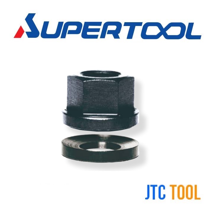 น็อตหน้าแปลนมลพร้อมแหวนรอง - Spherical Flange Nut Sereis MSFN [Brand: Supertool]