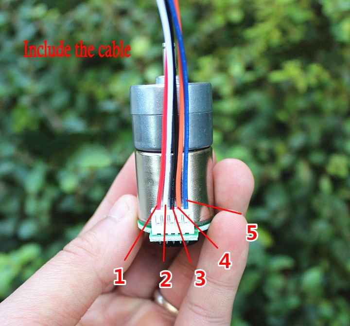 มอเตอร์เกียร์ DC 12V พร้อม Encoder วัดรอบ Geared Motor with Encoder 64 RPM