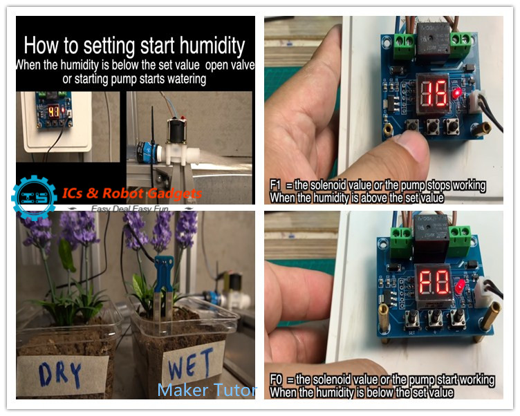 XH-M214 Soil Moisture Controller Plant Watering System โมดูลรดน้ำต้นไม้อัตโนมัติ